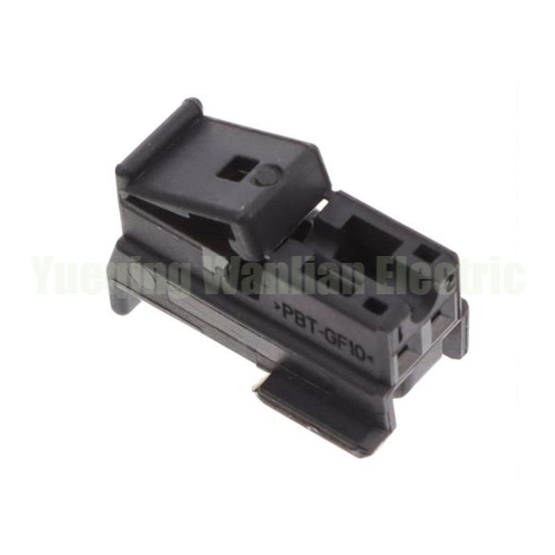 2 Pin 1-929080-5 kabel ikatan colokan dengan terminal soket rumah Konektor Seri Hitam