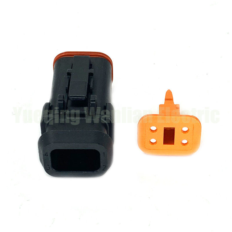 4 pin DT06-4S-EP11 plastik plug listrik tahan air kabel kabel kabel konektor Wanita Konektor Dengan Cap End Panjang