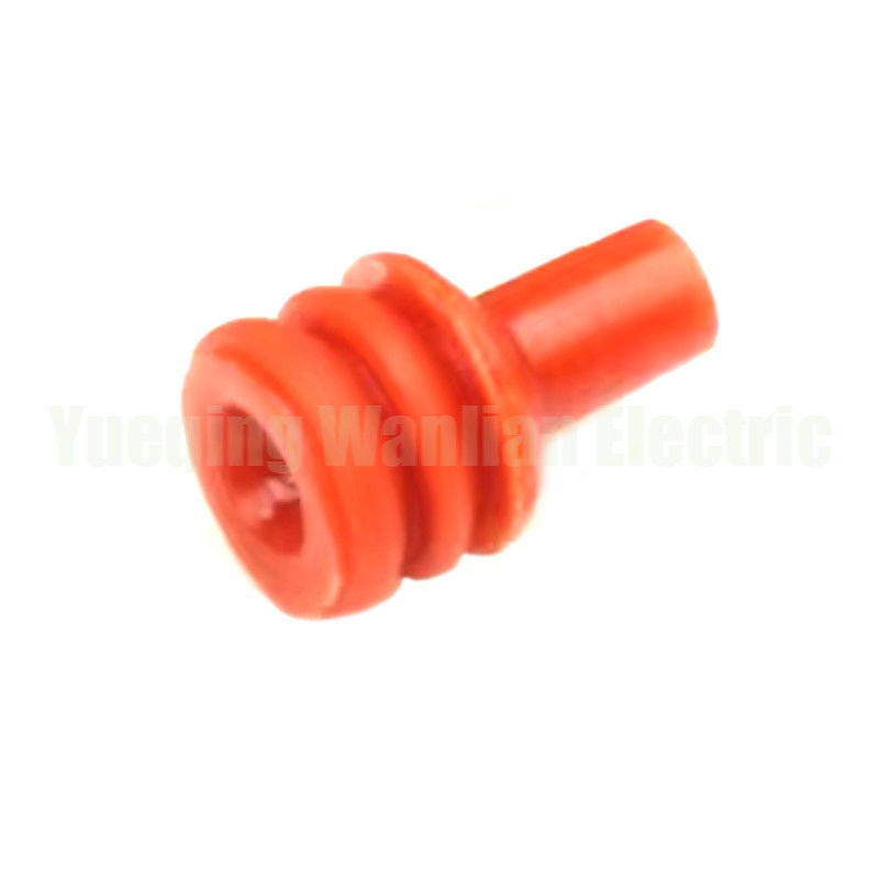 Merah 184140-1 Automotive Plug Rubber Seal Super Wire Seals Untuk Konektor Otomotif