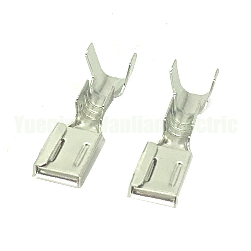 QLW-F-300 6.3mm Receptacle Wanita Tembaga Alloy Tin Plating Stamping Kuningan Terminal