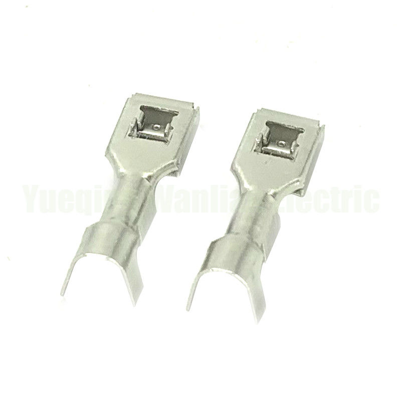 QLW-F-300 6.3mm Receptacle Wanita Tembaga Alloy Tin Plating Stamping Kuningan Terminal