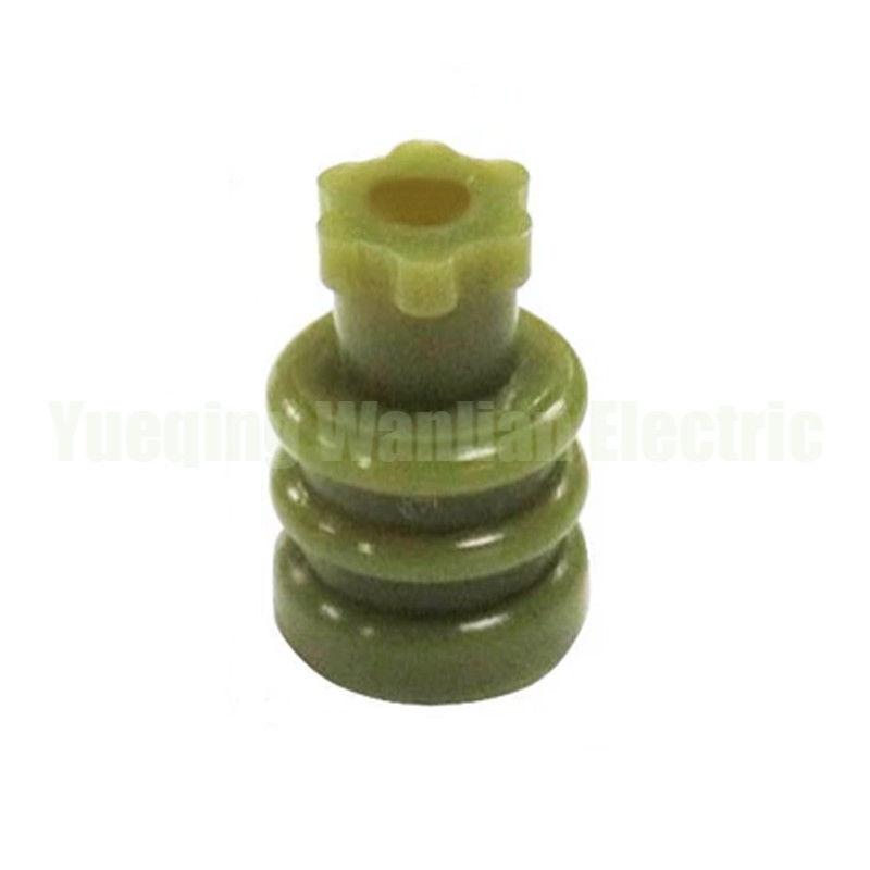 RS220-01100 Green Rubber Wire Seal Auto Superseal Wire Seal Untuk Auo Wiring Connector