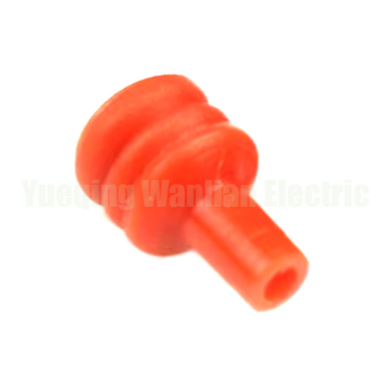 184140-1 Auto Rubber Seal / Red Car Rubber Seal Untuk Konektor Otomotif