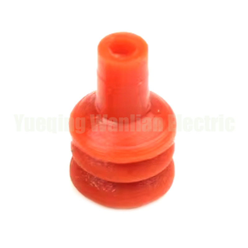 184140-1 Auto Rubber Seal / Red Car Rubber Seal Untuk Konektor Otomotif