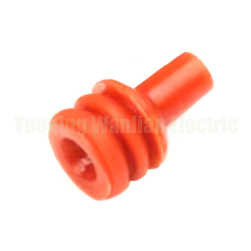 184140-1 Auto Rubber Seal / Red Car Rubber Seal Untuk Konektor Otomotif