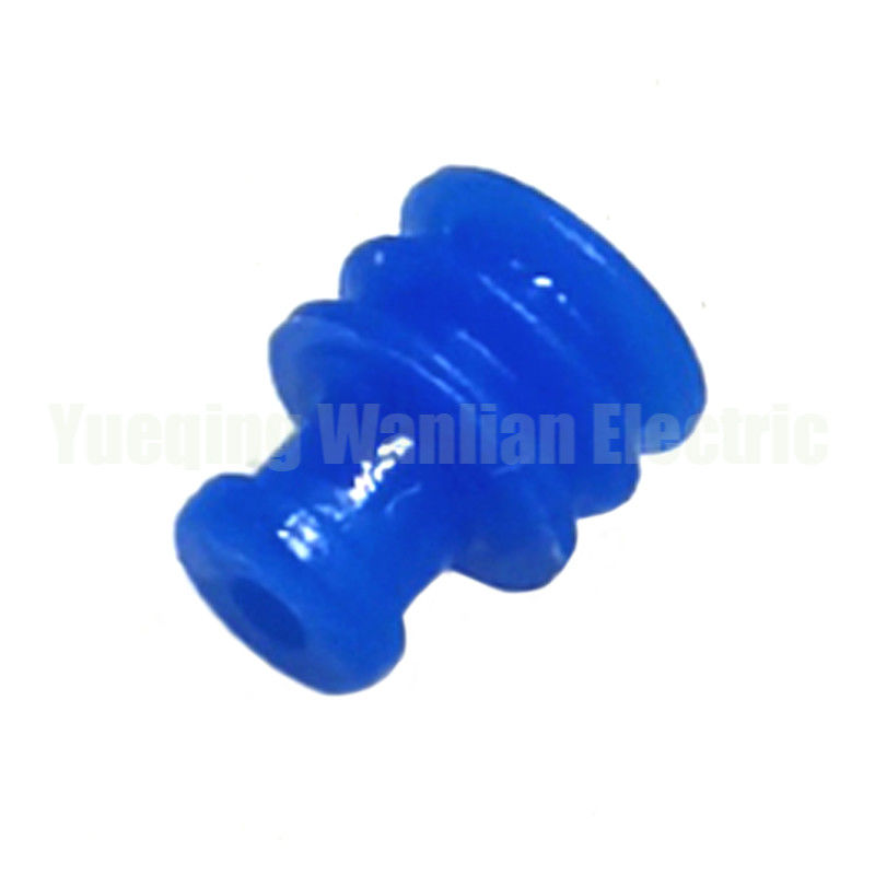 7158-3031-90 Blue Silicone Wire Seal ODM OEM Untuk Konektor Waterproof