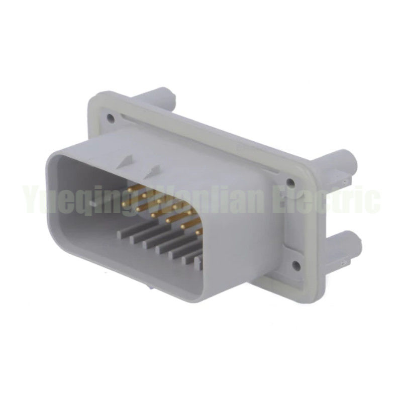 23 Pin 776228-4 PCB Header Disegel Soket Waterproof Untuk ECU Board End Wiring Plug