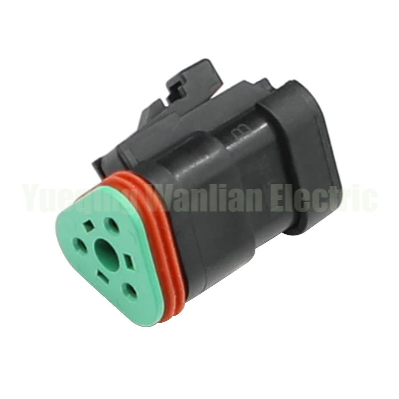 3 Pin DEUTSCH Konektor Otomotif DT06-3S-E005 AT06-3S-EC01BLK Seri DT datar