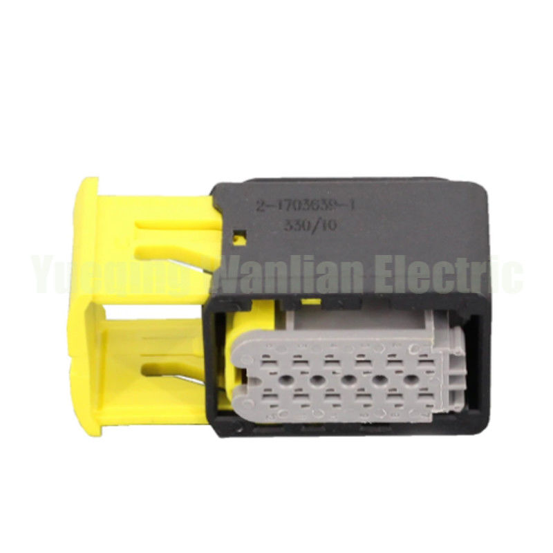 2-1703639-1 12 Pin HDSCS Konektor Wanita Waterproof Automotive Konektor Listrik