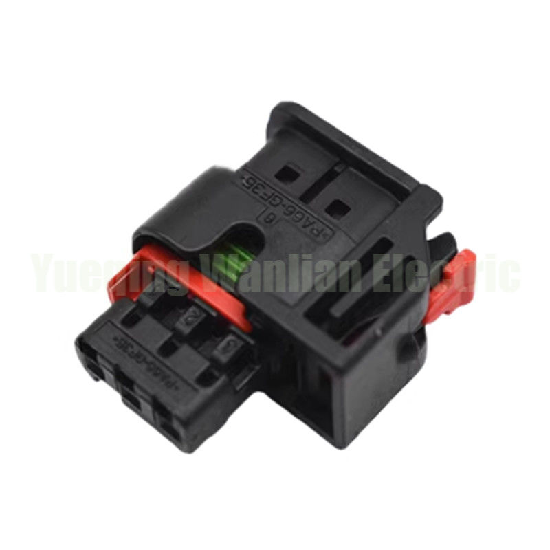 3 Pin 1488992-5 1.2 Seri Steker Tahan Air Otomatis Rakitan AC Soket Kabel Kabel Konektor Listrik Hitam