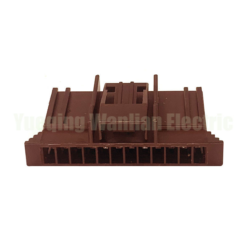 12 Pin 211PC122S1017 Female Unsealed Connector Auto Connector warna cokelat FCI