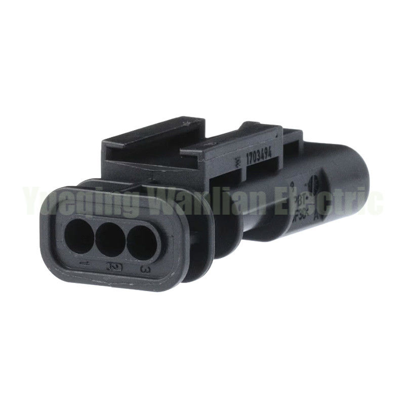 3 Pin 1-1703494-1 Waterproof Connector For Parking Sensor Electric Eye Plug