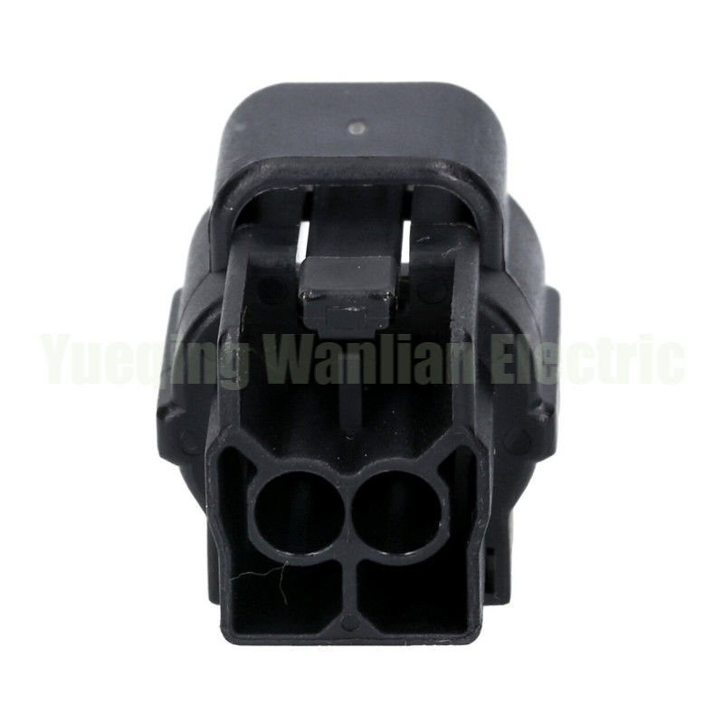 2 Pin 0-0174352-2 Waterproof Wire Hitam Konektor Wanita Auto Wiring Plug