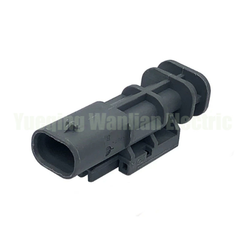2 Pin 2-1703498-3 Konektor Kabel Tahan Air Otomotif Listrik Plastik Wire Harness Soket Plug pria