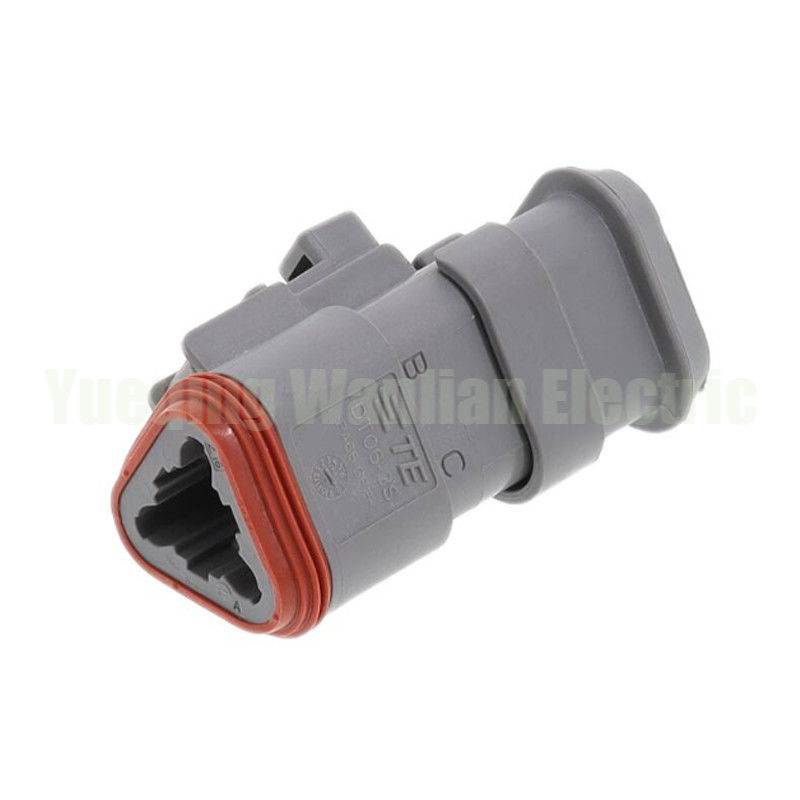 3 pin DT06-3S-CE04 Konektor Otomotif Flat Tail Cover Waterproof Plug-In Wiring Harness Connector WL3032T3-1.6-21