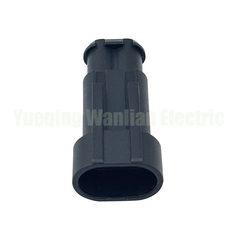 2 Pin 282104-1 Kotak Konektor Otomotif Hitam Konektor Seri 1.5