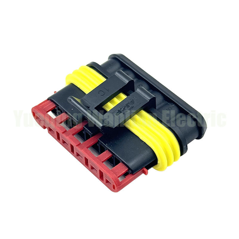6 Pin 282090-1 Soket Bulat Superseal Crimp Tanpa Kontak Auto Wire Connector